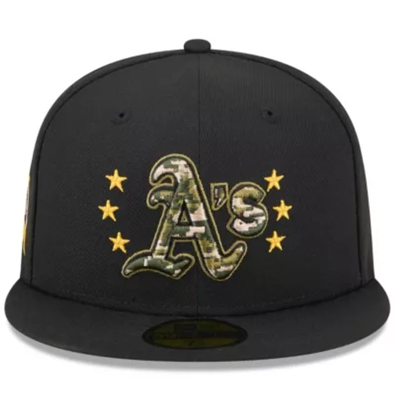 Oakland Athletics MLB 2024 Armed Forces Day On-Field 59FIFTY Fitted Hat