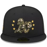 Oakland Athletics MLB 2024 Armed Forces Day On-Field 59FIFTY Fitted Hat