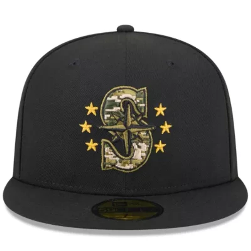 MLB Seattle Mariners 2024 Armed Forces Day On-Field 59FIFTY Fitted Hat