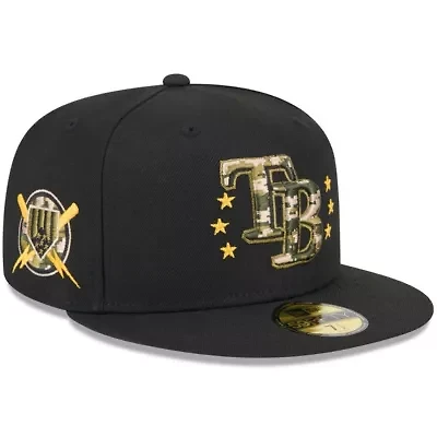 MLB Tampa Bay Rays 2024 Armed Forces Day On-Field 59FIFTY Fitted Hat
