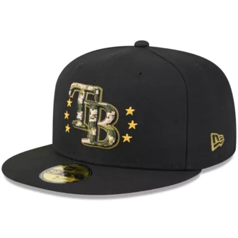 MLB Tampa Bay Rays 2024 Armed Forces Day On-Field 59FIFTY Fitted Hat