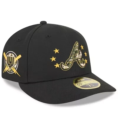 MLB Atlanta Braves 2024 Armed Forces Day Low 59FIFTY Fitted Hat