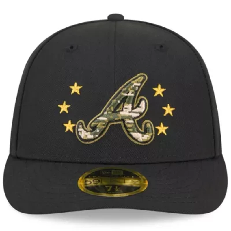 MLB Atlanta Braves 2024 Armed Forces Day Low 59FIFTY Fitted Hat