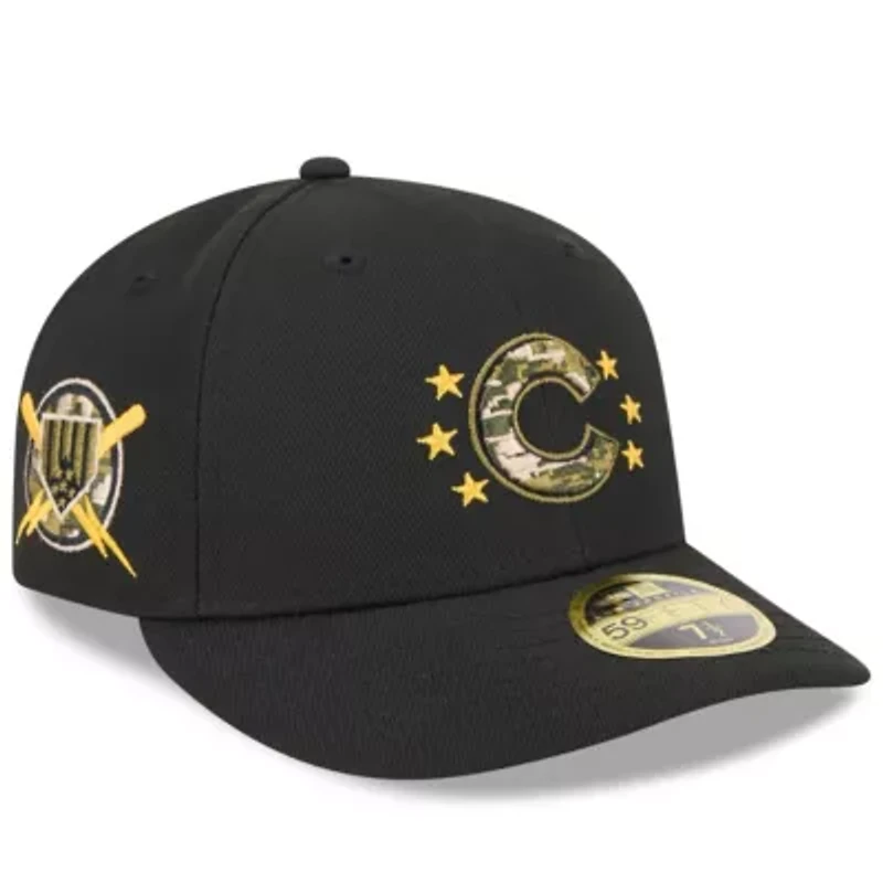 MLB Chicago Cubs 2024 Armed Forces Day Low 59FIFTY Fitted Hat