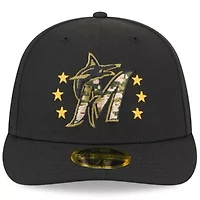 MLB Miami Marlins 2024 Armed Forces Day Low 59FIFTY Fitted Hat