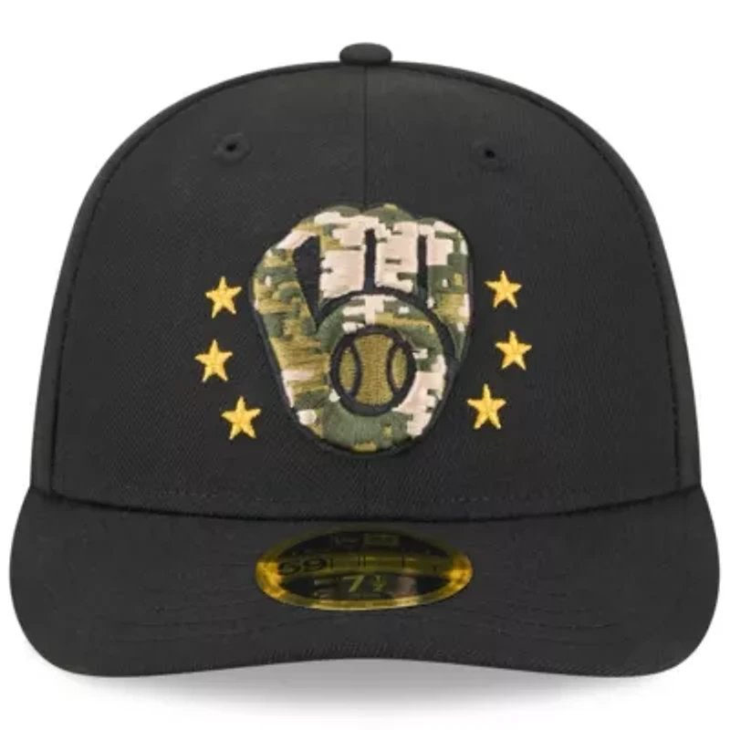 MLB Milwaukee Brewers 2024 Armed Forces Day Low 59FIFTY Fitted Hat