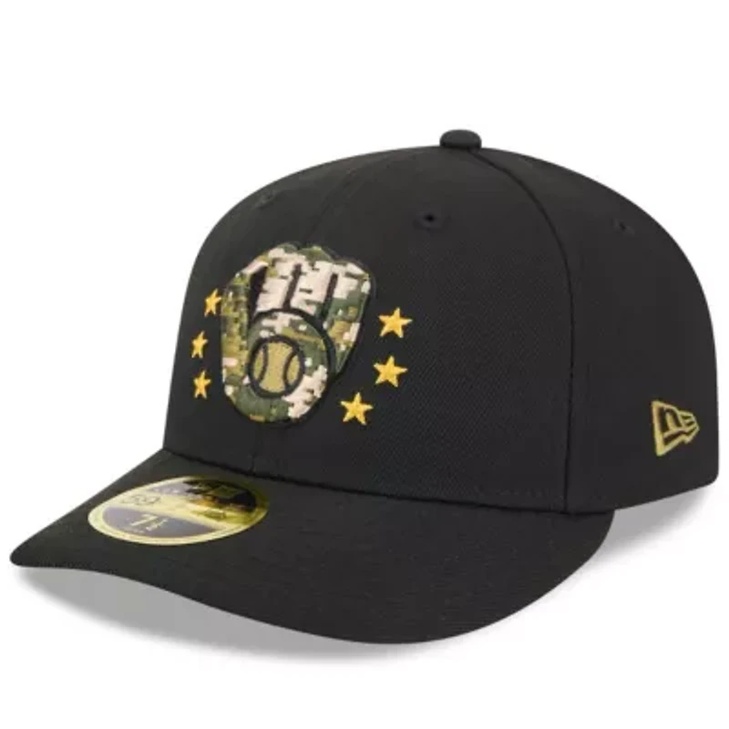 MLB Milwaukee Brewers 2024 Armed Forces Day Low 59FIFTY Fitted Hat