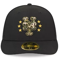 MLB New York Mets 2024 Armed Forces Day Low 59FIFTY Fitted Hat