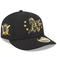 Oakland Athletics MLB 2024 Armed Forces Day Low 59FIFTY Fitted Hat