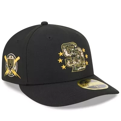 MLB San Diego Padres 2024 Armed Forces Day Low 59FIFTY Fitted Hat