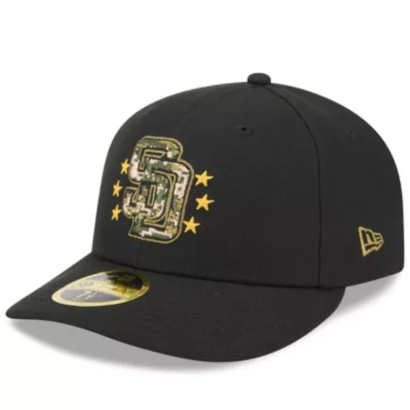 MLB San Diego Padres 2024 Armed Forces Day Low 59FIFTY Fitted Hat