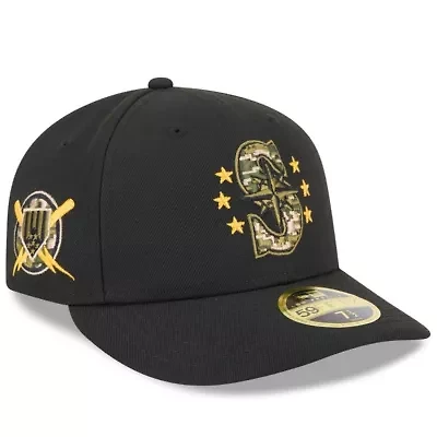 MLB Seattle Mariners 2024 Armed Forces Day Low 59FIFTY Fitted Hat