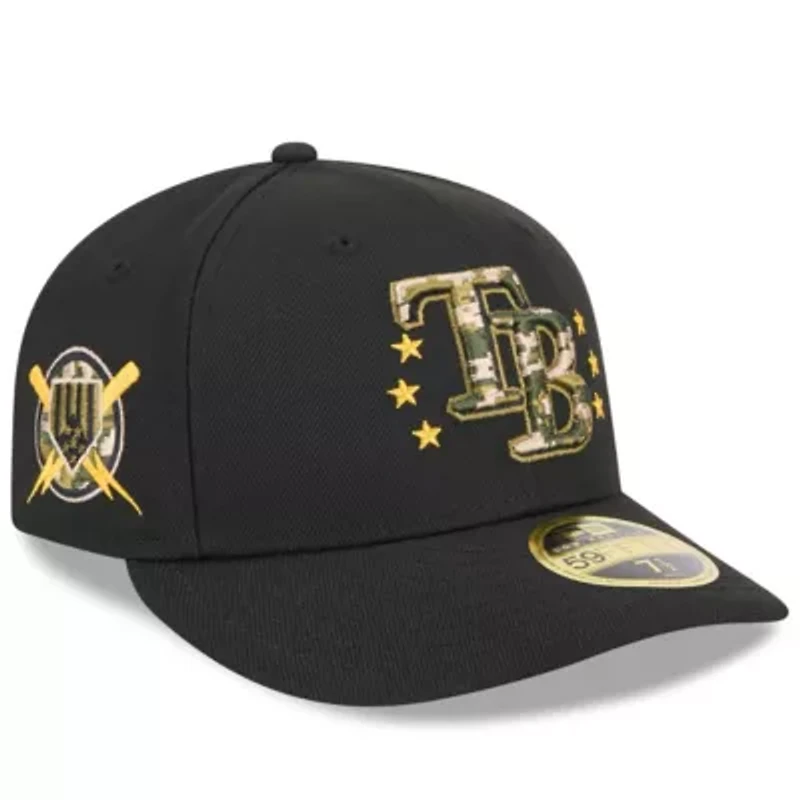MLB Tampa Bay Rays 2024 Armed Forces Day Low 59FIFTY Fitted Hat