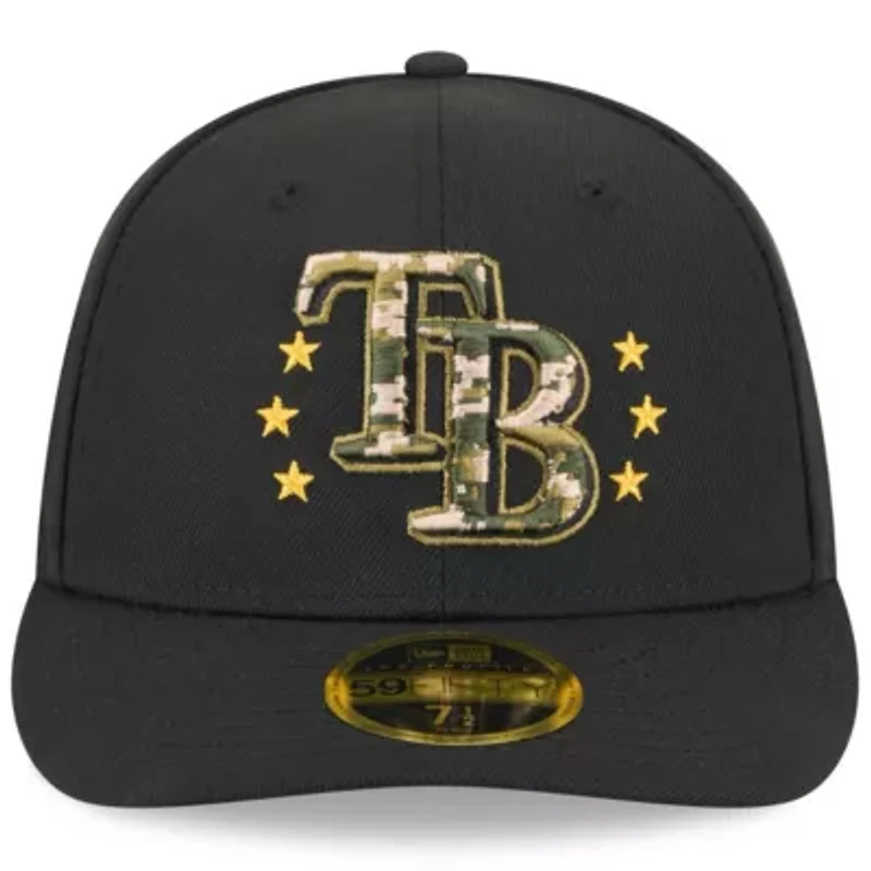 MLB Tampa Bay Rays 2024 Armed Forces Day Low 59FIFTY Fitted Hat