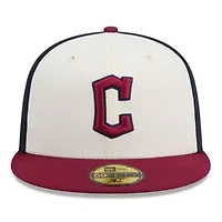MLB White/Red Cleveland Guardians 2024 City Connect 59FIFTY Fitted Hat