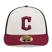 MLB White/Red Cleveland Guardians 2024 City Connect Low 59FIFTY Fitted Hat