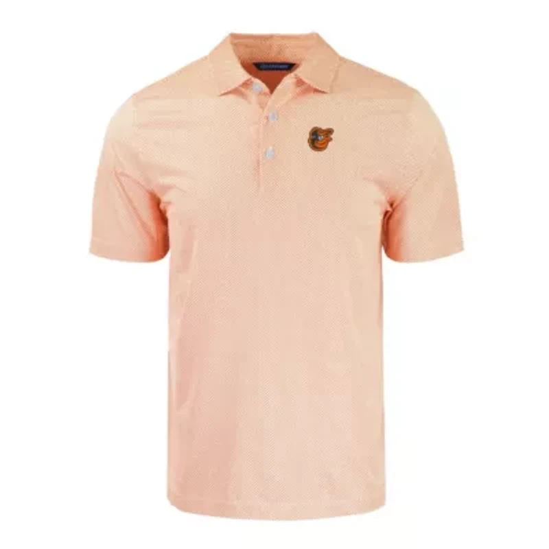 MLB Baltimore Orioles Pike Eco Symmetry Print Stretch Recycled Polo