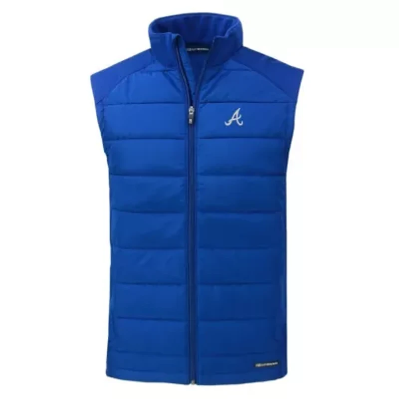MLB Atlanta Braves Evoke Hybrid Eco Softshell Recycled Full-Zip Vest