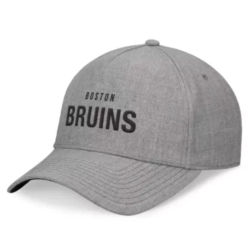 NHL Fanatics Heather Elements A-Frame Leather Strapback Hat