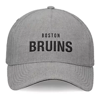 NHL Fanatics Heather Elements A-Frame Leather Strapback Hat
