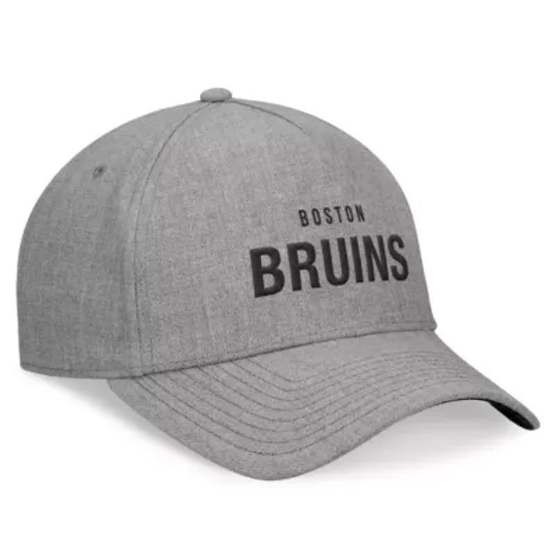 NHL Fanatics Heather Elements A-Frame Leather Strapback Hat