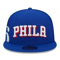 NBA Philadelphia 76ers Side Logo 9FIFTY Snapback Hat