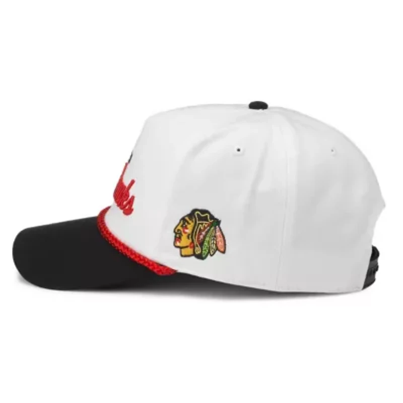 NHL White/Black Chicago Blackhawks Roscoe Washed Twill Adjustable Hat