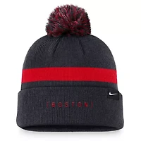 Boston Red Sox MLB Nike Boston Sox Hometown Peak Cuffed Knit Hat with Pom