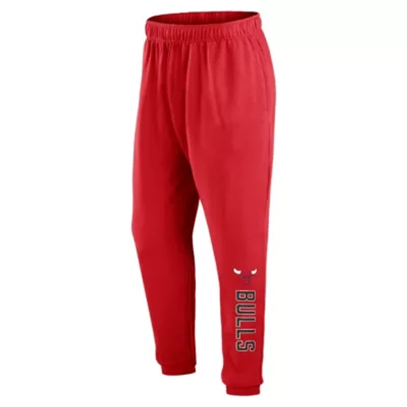 NBA Fanatics Chicago Bulls Big & Tall Chop Block French Terry Sweatpants