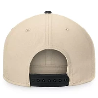 NHL Fanatics Cream/Black Goalaso Snapback Hat