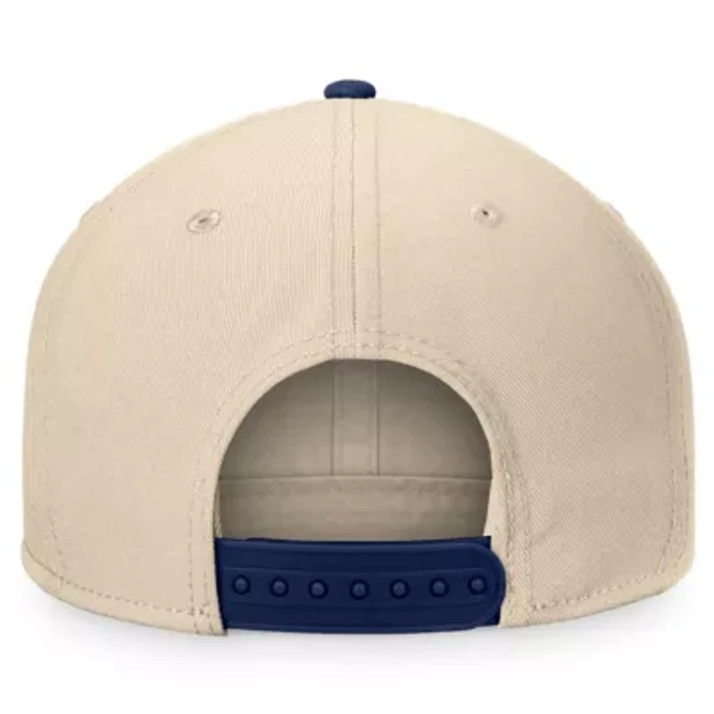 NHL Fanatics Cream/Navy New York Rangers Goalaso Snapback Hat
