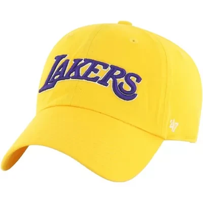 NBA Los Angeles Lakers Core Wordmark Clean Up Adjustable Hat