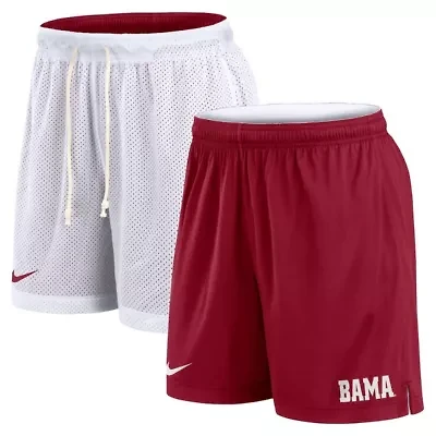 Alabama Crimson Tide NCAA Nike White/Crimson Primetime Reversible Performance Shorts