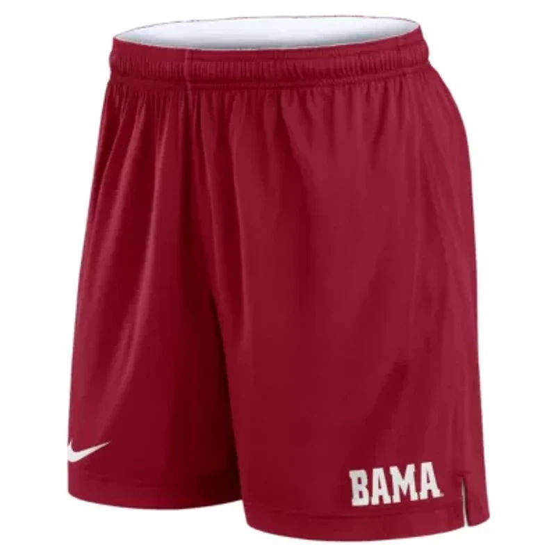 Alabama Crimson Tide NCAA Nike White/Crimson Primetime Reversible Performance Shorts