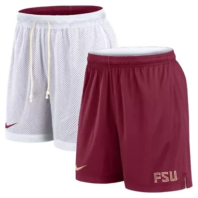 NCAA Nike White/Garnet Florida State Seminoles Primetime Reversible Performance Shorts