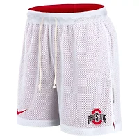 NCAA Nike White/Scarlet Ohio State Buckeyes Primetime Reversible Performance Shorts