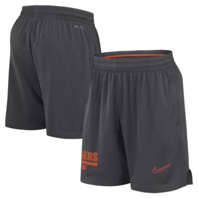 NCAA Nike Clemson Tigers 2024 Sideline Performance Mesh Shorts