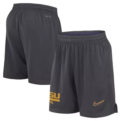 NCAA Nike LSU Tigers 2024 Sideline Performance Mesh Shorts