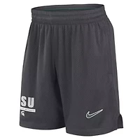 NCAA Nike Michigan State Spartans 2024 Sideline Performance Mesh Shorts