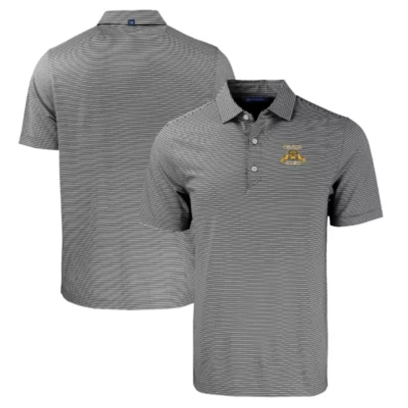 NC A&T Aggies NCAA North Carolina Forge Eco Double Stripe Stretch Recycled Polo