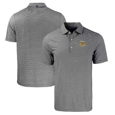 NC A&T Aggies NCAA North Carolina Forge Eco Double Stripe Stretch Recycled Polo