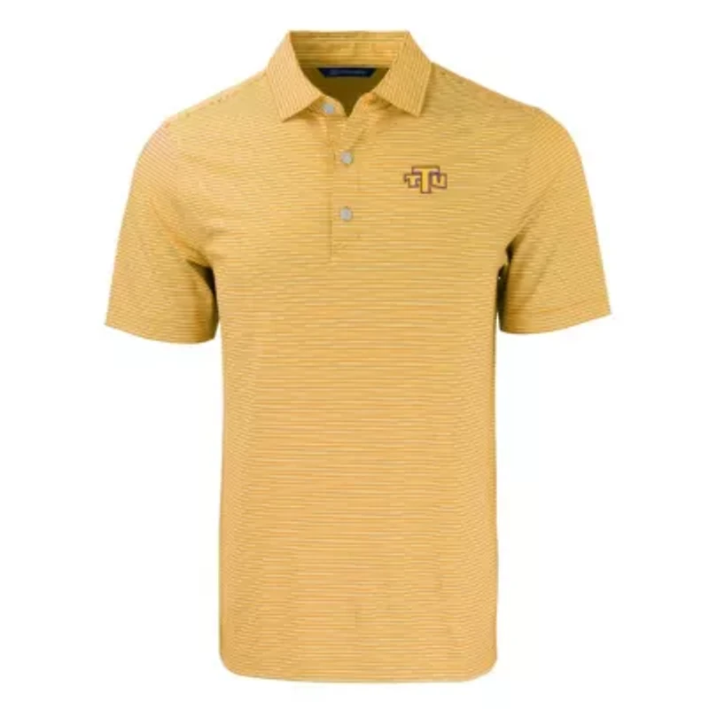 NCAA Tennessee Tech Golden Eagles Forge Eco Double Stripe Stretch Recycled Polo