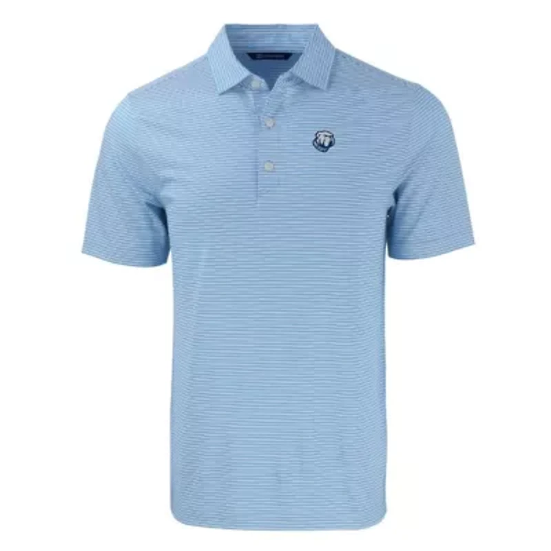 NCAA Light Citadel Bulldogs Forge Eco Double Stripe Stretch Recycled Polo