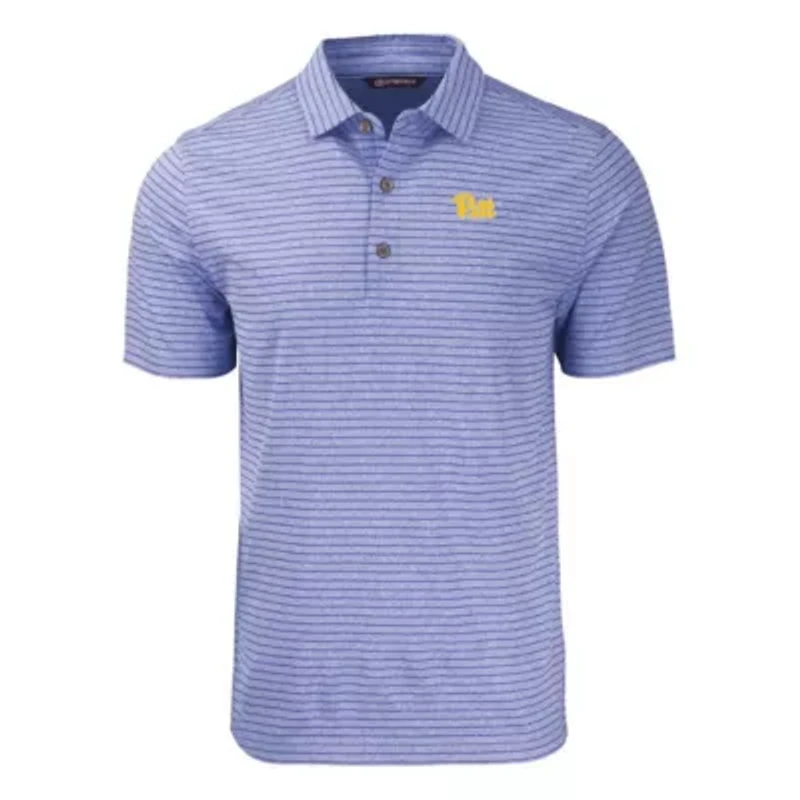 NCAA Pitt Panthers Forge Eco Stripe Stretch Recycled Polo