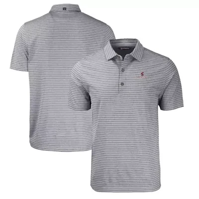 NCAA Santa Clara Broncos Forge Eco ed Stripe Stretch Recycled Polo