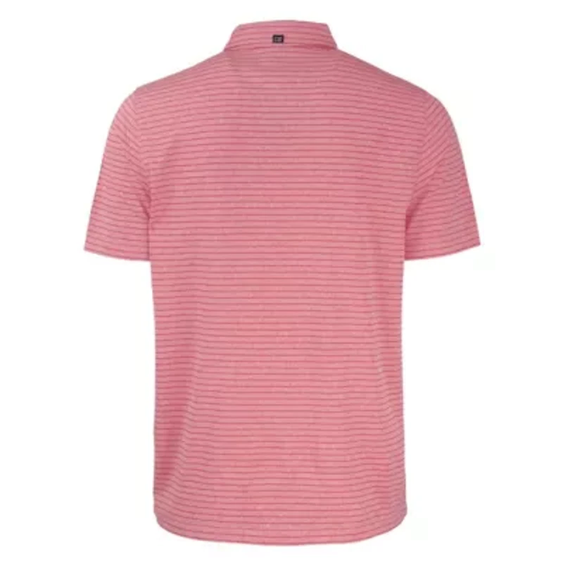 NCAA UIC Flames Forge Eco ed Stripe Stretch Recycled Polo