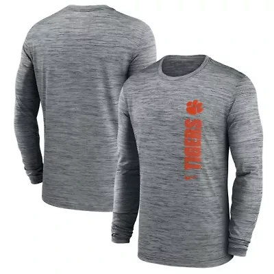 NCAA Nike Clemson Tigers Sideline Velocity Dri-FIT Long Sleeve T-Shirt