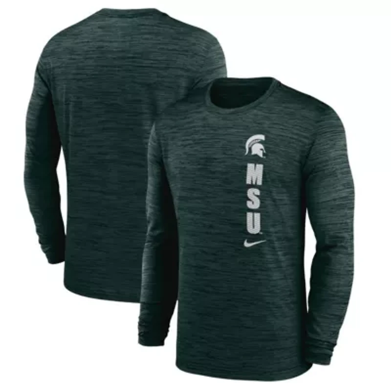 NCAA Nike Michigan State Spartans Sideline Velocity Dri-FIT Long Sleeve T-Shirt
