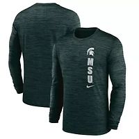 NCAA Nike Michigan State Spartans Sideline Velocity Dri-FIT Long Sleeve T-Shirt