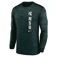 NCAA Nike Michigan State Spartans Sideline Velocity Dri-FIT Long Sleeve T-Shirt